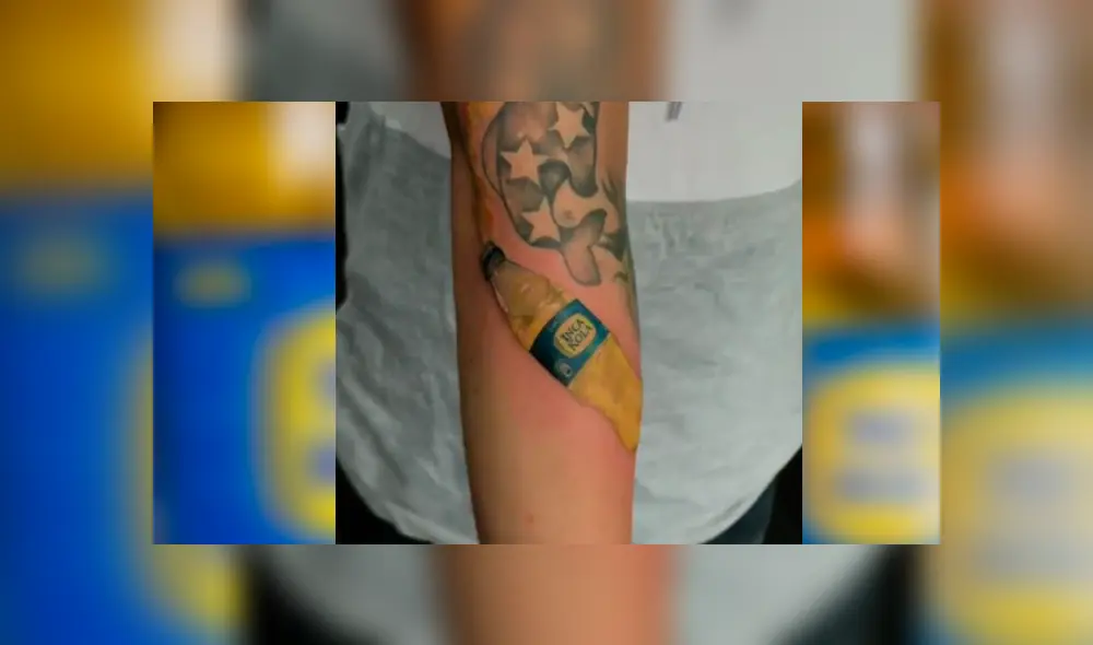 Facebook viral: peruano se hace tatuaje ‘ultra realista’ de ‘Inka Kola’ y resultado sorprende a miles