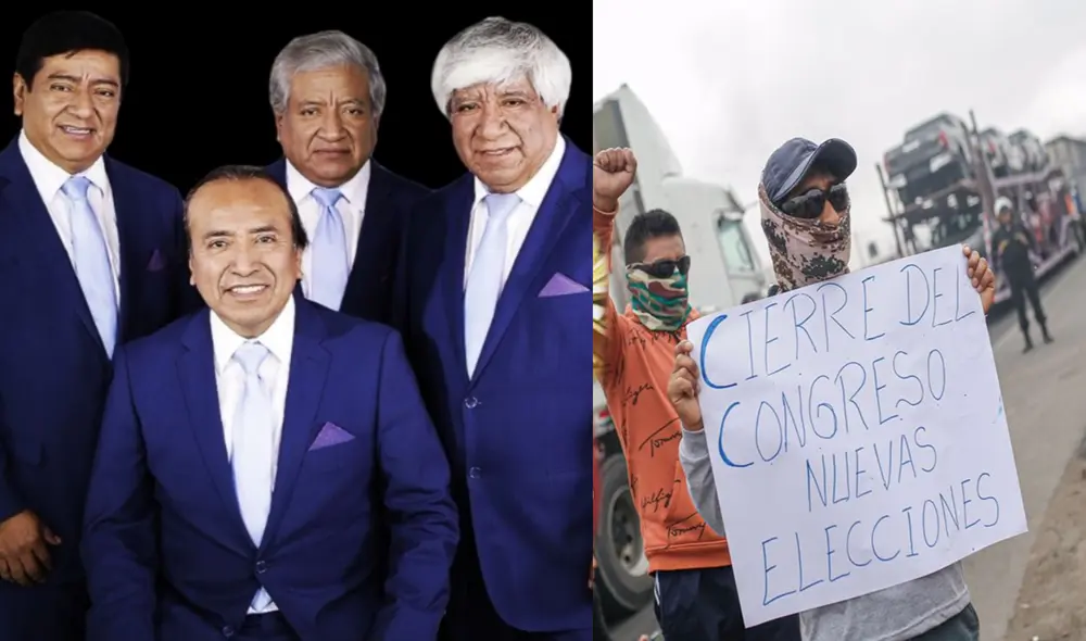 Agua Marina posterga concierto en Otuzo ante ola de protestas en el Perú. Foto: composición LR/ @aguamarina/Facebook/ GLR