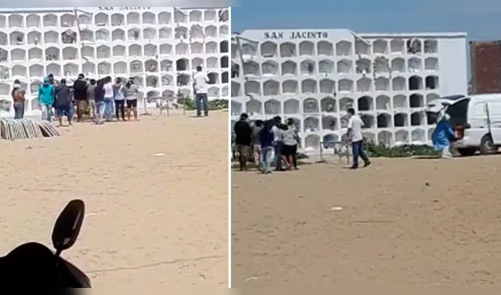 Cadáveres de pacientes COVID-19 son enterrados en nichos.