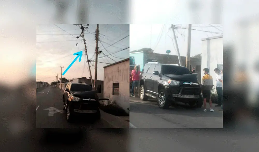 El accidente dejó sin energía eléctrica al sector Los Rosales. Fuente: Punto de Corte.