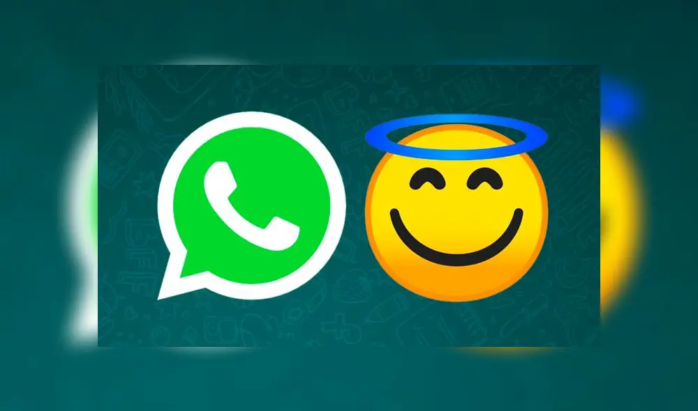 El emoji de la cara sonriente con aureola.