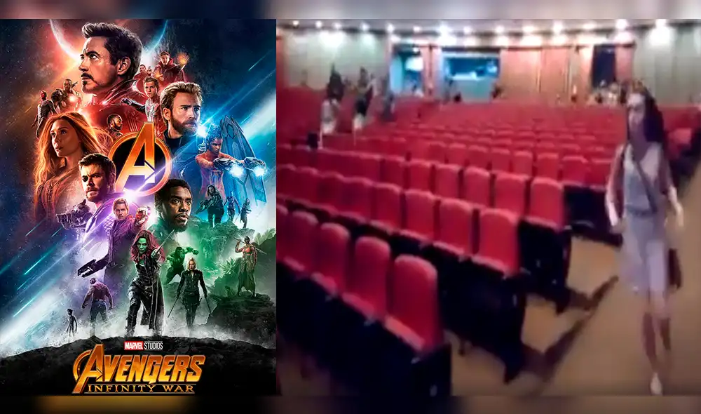 Fue a ver Infinity War y captó desesperación de fans por asientos en cine