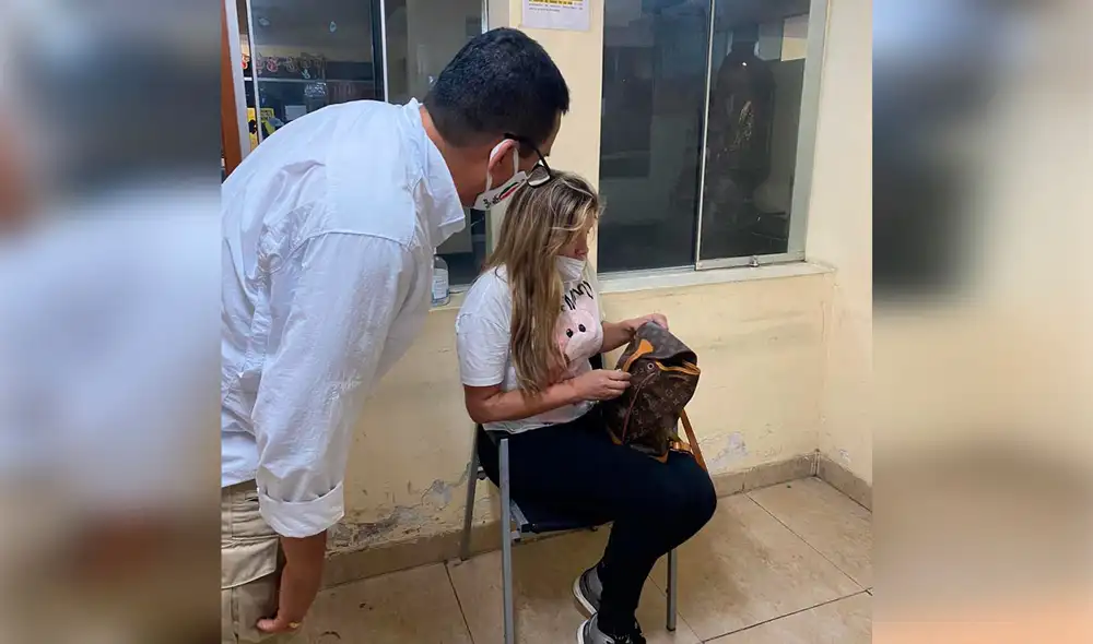 Sofía Franco se encuentra a la espera de las diligencias policiales. Foto: La República Sofía Franco se encuentra a la espera de las diligencias policiales. Foto: La República