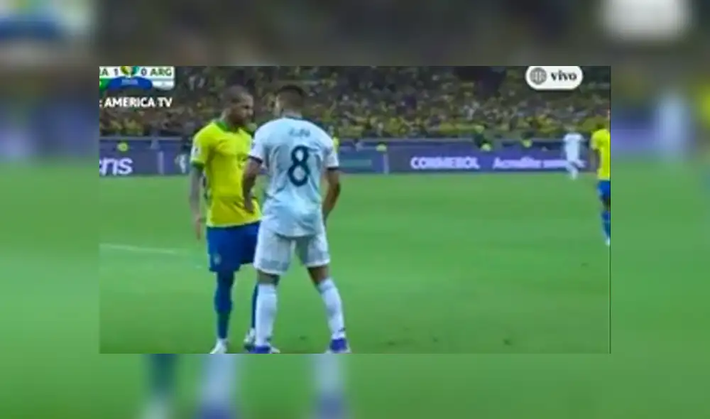 Argentina vs Brasil: gresca entre Dani Alves y Marcos Acuña en la semifinal de la Copa América 2019. Argentina vs Brasil: gresca entre Dani Alves y Marcos Acuña en la semifinal de la Copa América 2019.