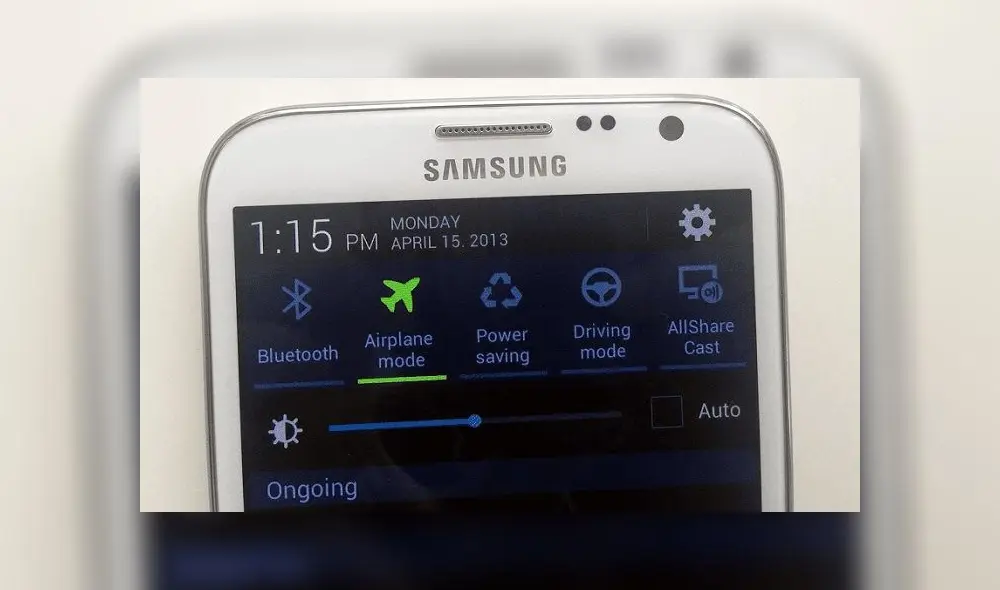 Activar y desactivar el modo avión de el smartphone.