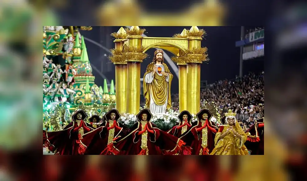 Brasil, uno de los países más católicos del mundo, también rindió homenaje a Jesucristo. Foto: EFE