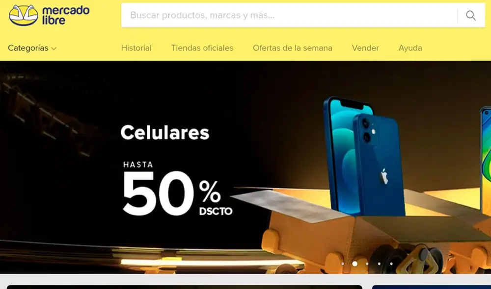 Las ofertas del Black Friday incluyen diversidad de categorías como celulares. Foto: Mercado Libre