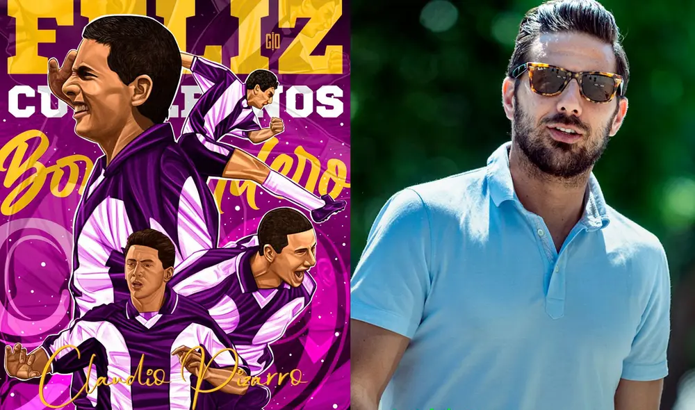 Ya retirado del fútbol, Claudio Pizarro celebra sus 42 años. Foto: Twitter @GioArte Ya retirado del fútbol, Claudio Pizarro celebra sus 42 años. Foto: Twitter @GioArte