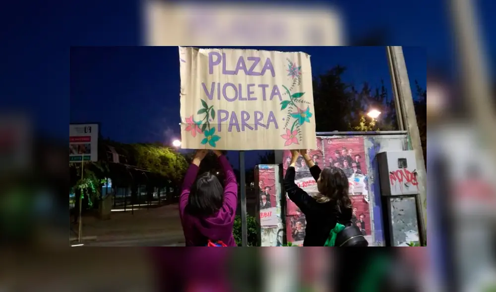 Feministas cambian de nombre a calles y plazas públicas previo al Día Internacional de la Mujer [FOTOS]
