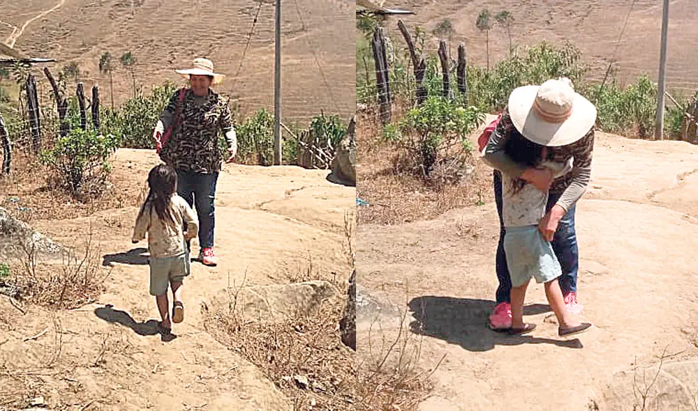 Vocación. La profesora Dalila Castillo camina a diario hacia las casas de los niños del caserío para darles clases. Vocación. La profesora Dalila Castillo camina a diario hacia las casas de los niños del caserío para darles clases.