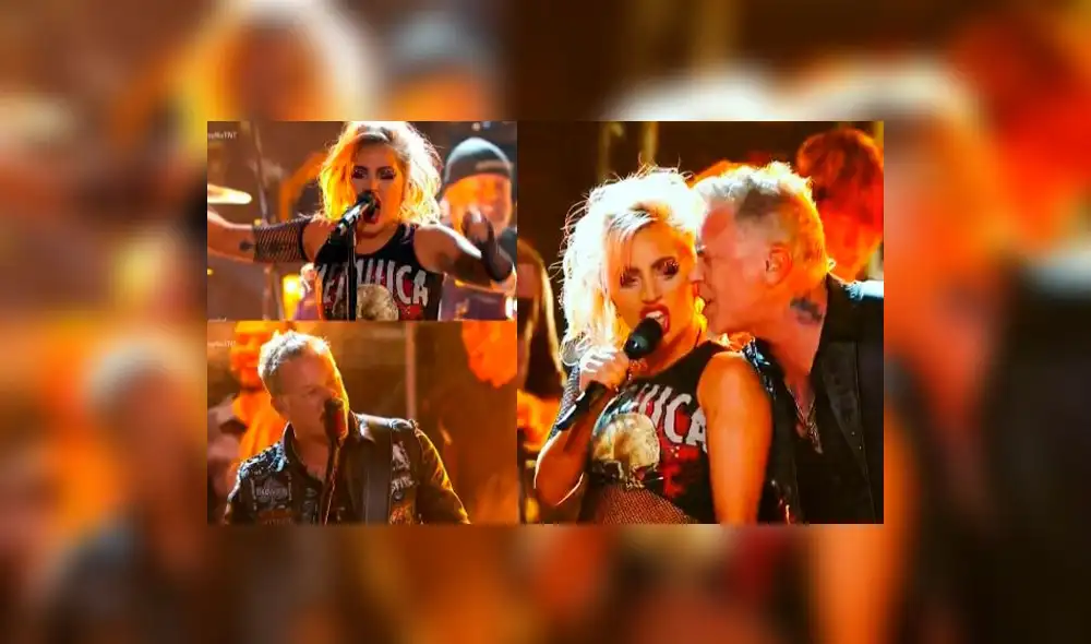Premios Grammy 2017: James Hetfield, de Metallica, sufre incoveniente al cantar en vivo con Lady Gaga 