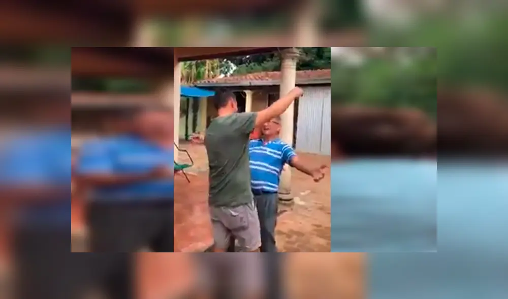 En Facebook, un señor fue sorprendido en el día de su cumpleaños al recibir la visita de su primogénito.