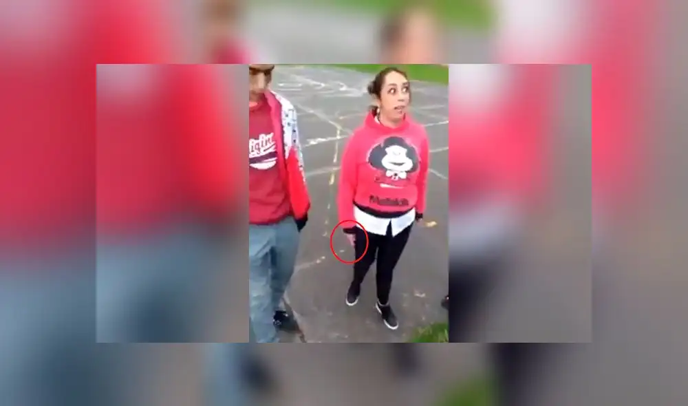 YouTube: madre defiende con un cuchillo a su hija de acosadores [VIDEO]