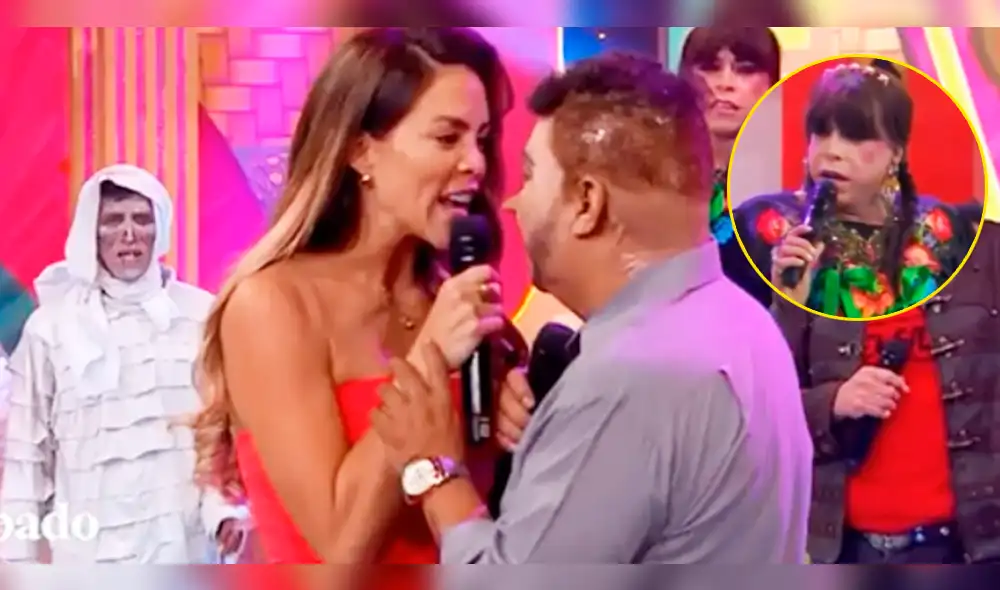Sheyla Rojas le tira cachetada a Manolo Rojas y 'La Chola Chabuca' lo defiende