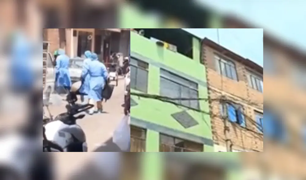 Personal de la Diresa y de la Dirincri llegaron a inmueble, pero no levantaron el cuerpo. (Foto: Captura de video / Canal N)