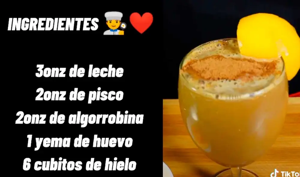 Desliza las imágenes para conocer un poco más sobre la preparación de este cóctel peruano. Foto: captura de TikTok/@aji.causa.oficial