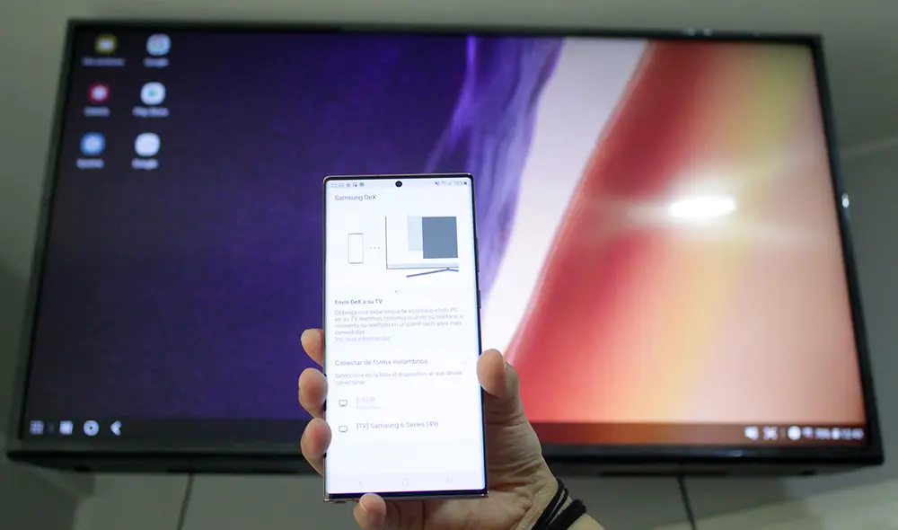 Soporte de Samsung DeX. Foto: Carol Larrain