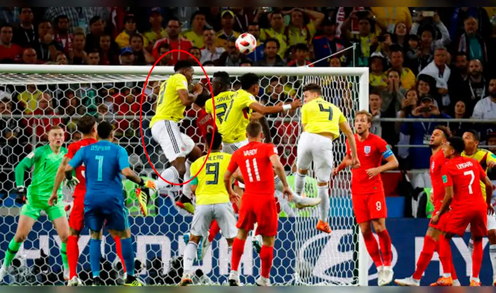 Colombia vs Inglaterra: así fue el 1-1 agónico de Yerry Mina | VIDEO 