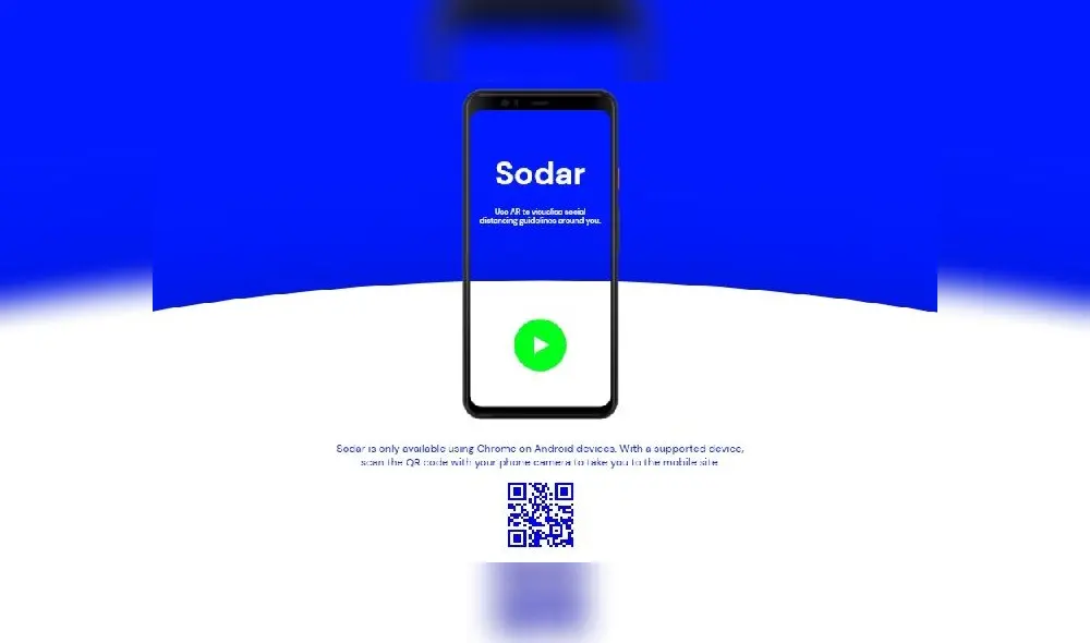 En la página web del proyecto de Google se explica que Sodar se basa en la API WebXR. En la página web del proyecto de Google se explica que Sodar se basa en la API WebXR.