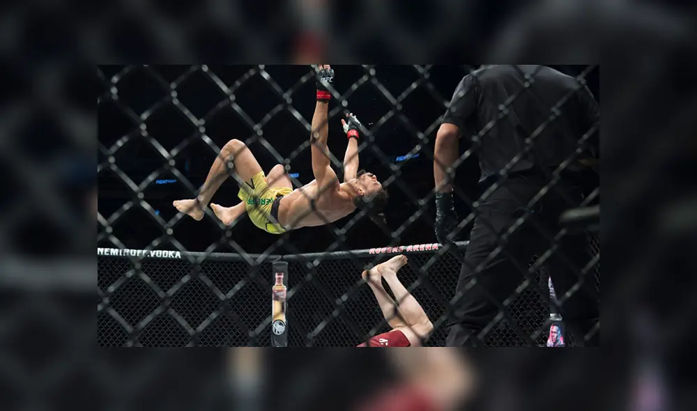 Este combate fue escogido como el mejor de la noche. Créditos: UFC Este combate fue escogido como el mejor de la noche. Créditos: UFC