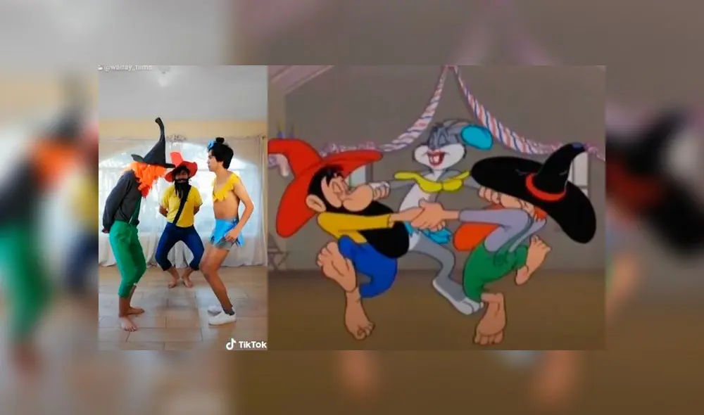 Desliza las fotografías para ve la divertida parodia de este grupo de jóvenes del 'baile de la granja' de Bugs Bunny en los Looney Tunes. Foto: Waifayfilms/TikTok Desliza las fotografías para ve la divertida parodia de este grupo de jóvenes del 'baile de la granja' de Bugs Bunny en los Looney Tunes. Foto: Waifayfilms/TikTok