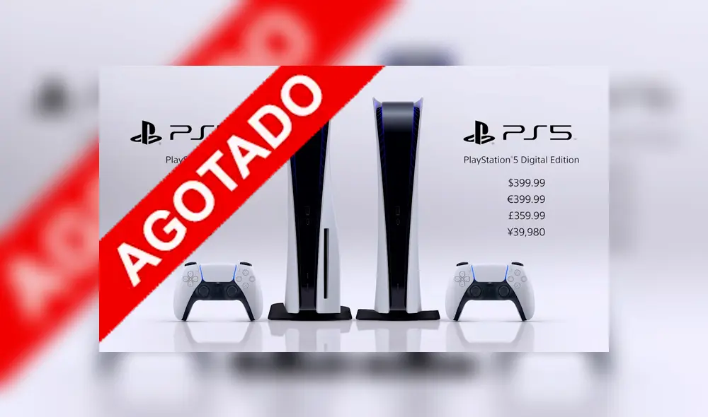 La preventa de PlayStation 5 inició un día antes de la fecha programada por Sony y se agotó en cuestión de minutos. Imagen: Sony.