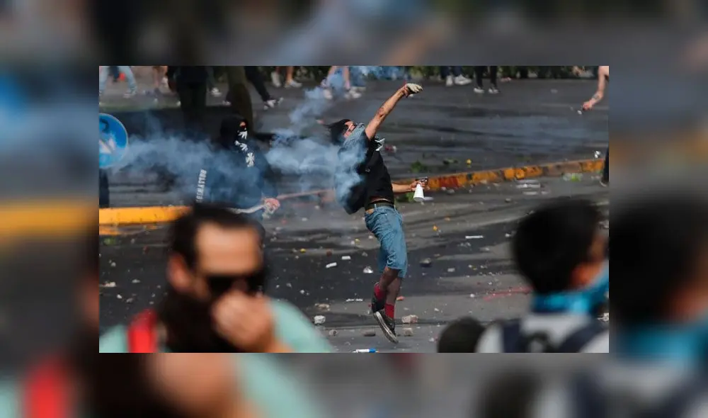 Protestas en Chile. Foto: Jorge Cerdán, enviado especial.