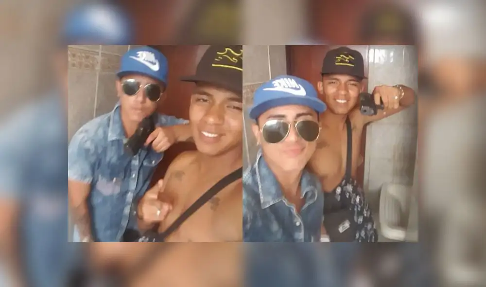 Johan Alessandro Hummel Tincopa (de gorra azul) presume junto a un amigo el uso de armas de fuego. (Foto: Difusión) Johan Alessandro Hummel Tincopa (de gorra azul) presume junto a un amigo el uso de armas de fuego. (Foto: Difusión)