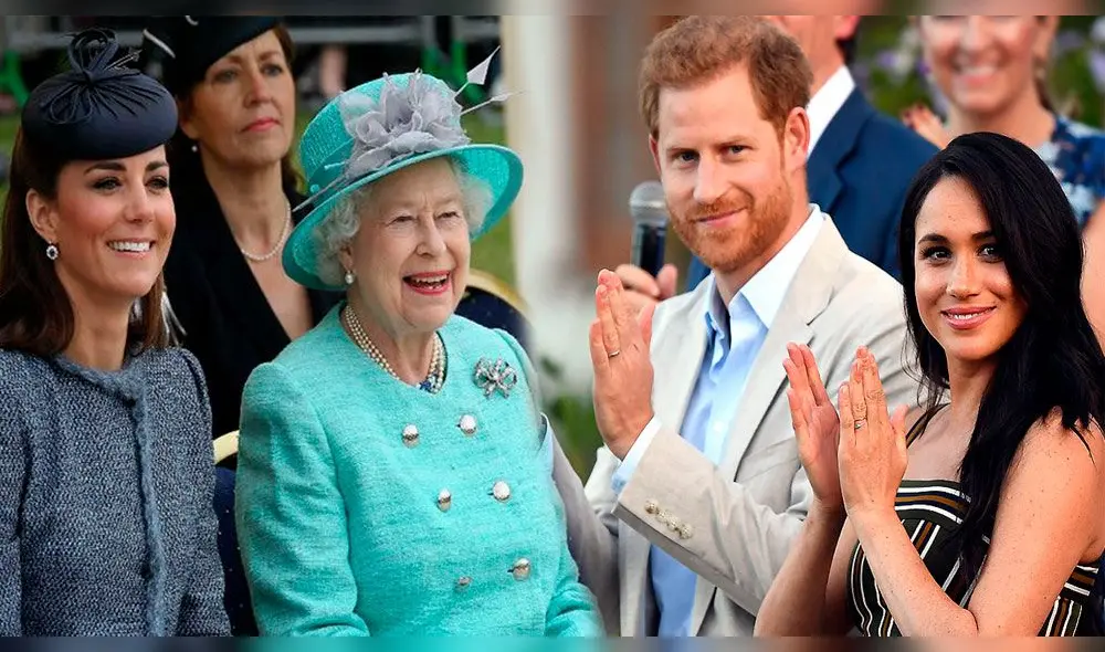 Duques de Sussex, Kate Middleton, Reina Isabel