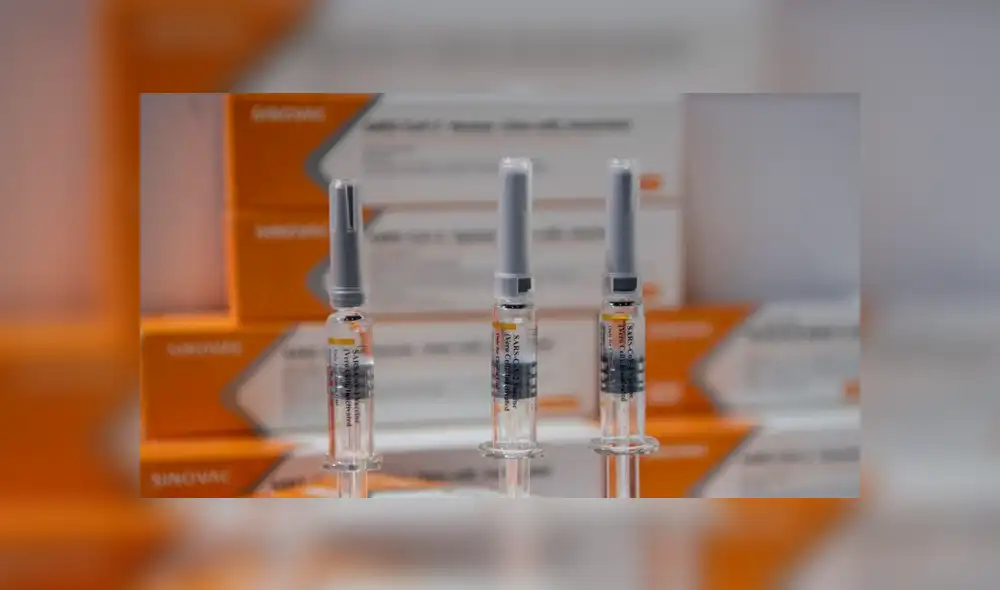 Dos compañías farmacéuticas chinas exhibieron por primera vez en una feria comercial sus potenciales vacunas contra el coronavirus. Foto: AFP / Noel Celis Dos compañías farmacéuticas chinas exhibieron por primera vez en una feria comercial sus potenciales vacunas contra el coronavirus. Foto: AFP / Noel Celis