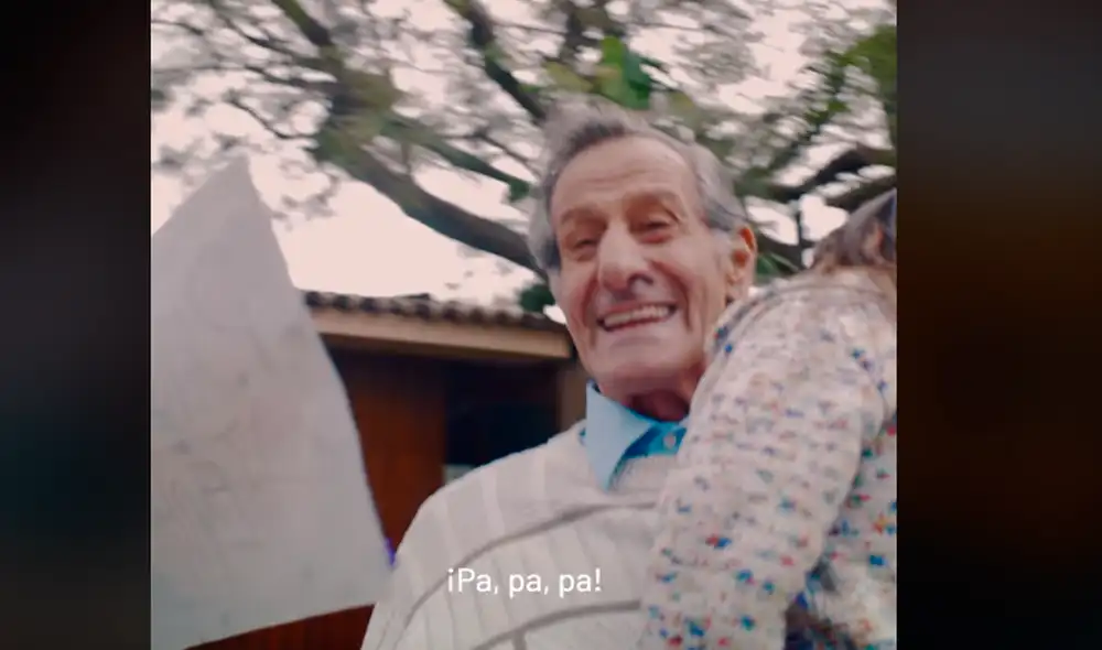 Roberto ‘Canguro’ Abugattás protagonizó emotivo comercial que conmovió a peruanos. | Foto. Captura del video de Entel