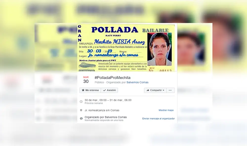Facebook viral: usuarios organizan 'pollada bailable' profondos para Mercedes Aráoz [FOTOS] 