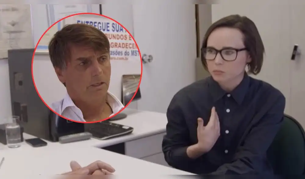 Polémica entrevista entre Jair Bolsonaro y Ellen Page es viral [VIDEO]