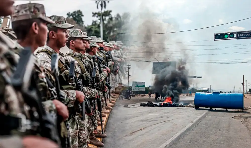 Las fuerzas militares y policiales tienen facultades de intervenir en un Estado de Emergencia. Foto: composición de Jazmín Ceras/ La República