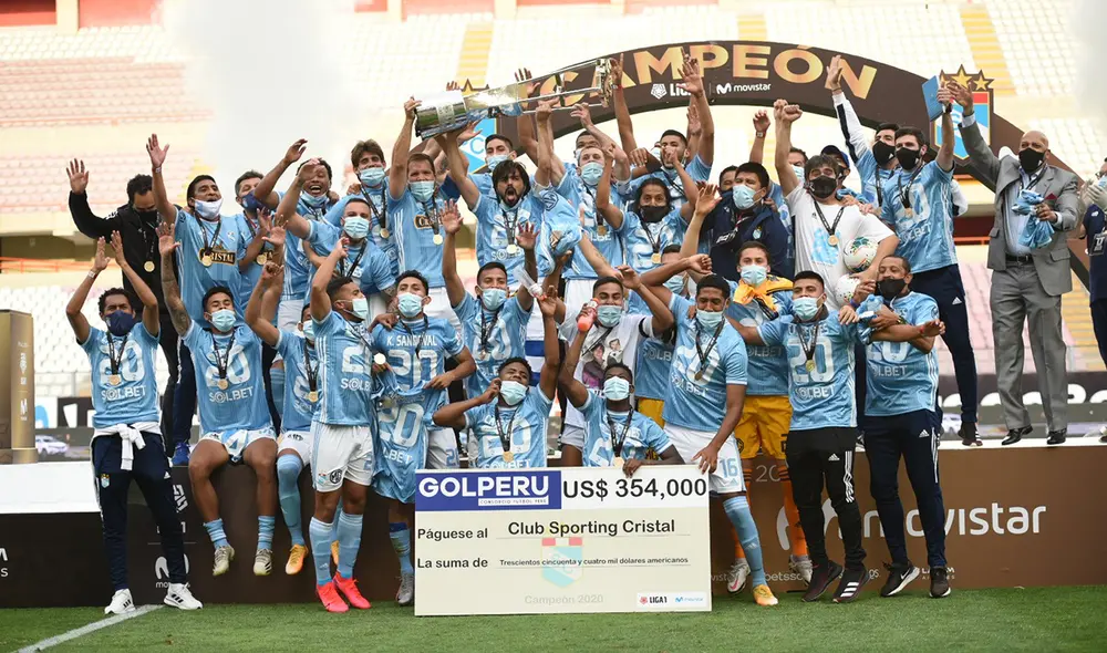 Los celestes vencieron por un global de 3-2 a Universitario en la final de la Liga 1. Foto: Sporting Cristal/Twitter