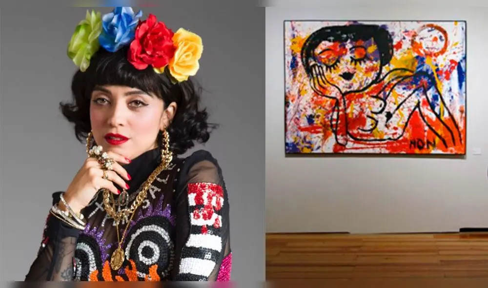 Mon Laferte sorprende con exposición de sus pinturas. Foto: AP