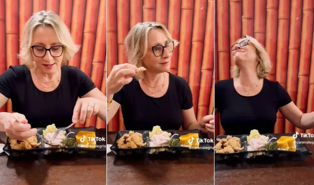 Miles de usuarios quedaron impresionados al ver la reacción de esta mujer. Foto: composición LR/TikTok/@carenalegria