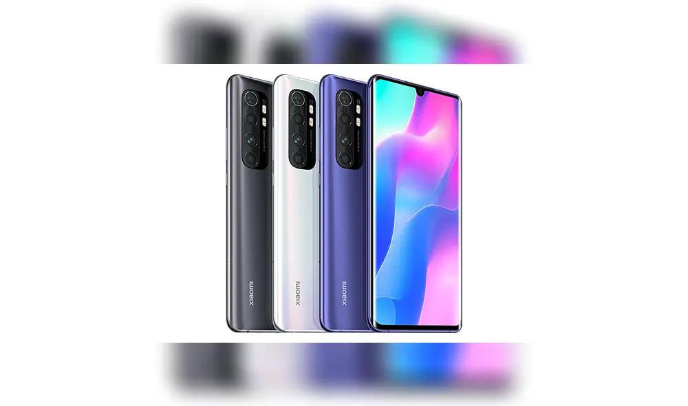 El Xiaomi Mi Note 10 Lite está disponible en color Midnight Black (negro), Nebula Purple (morado) y Glacier White (blanco). El Xiaomi Mi Note 10 Lite está disponible en color Midnight Black (negro), Nebula Purple (morado) y Glacier White (blanco).
