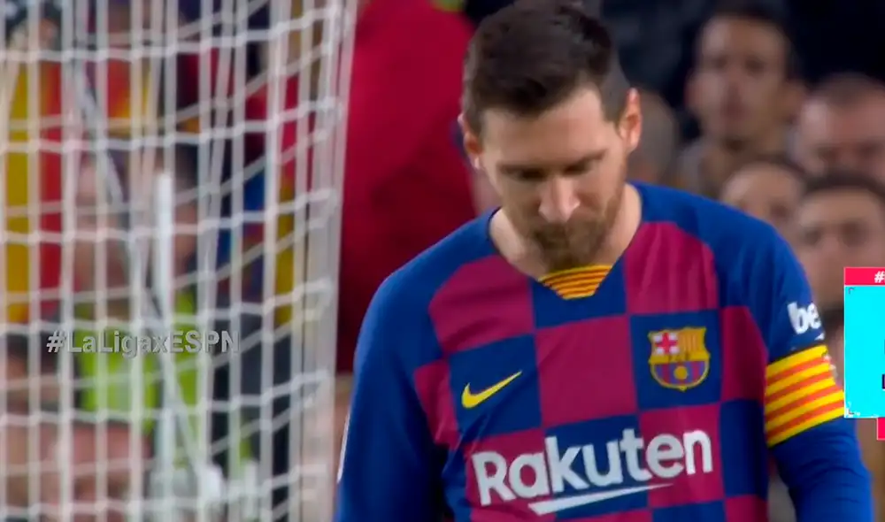 Sergio Ramos evitó el gol de Lionel Messi en el Barcelona vs. Real Madrid por la fecha 10 de la Liga Santander. | Foto: ESPN 2