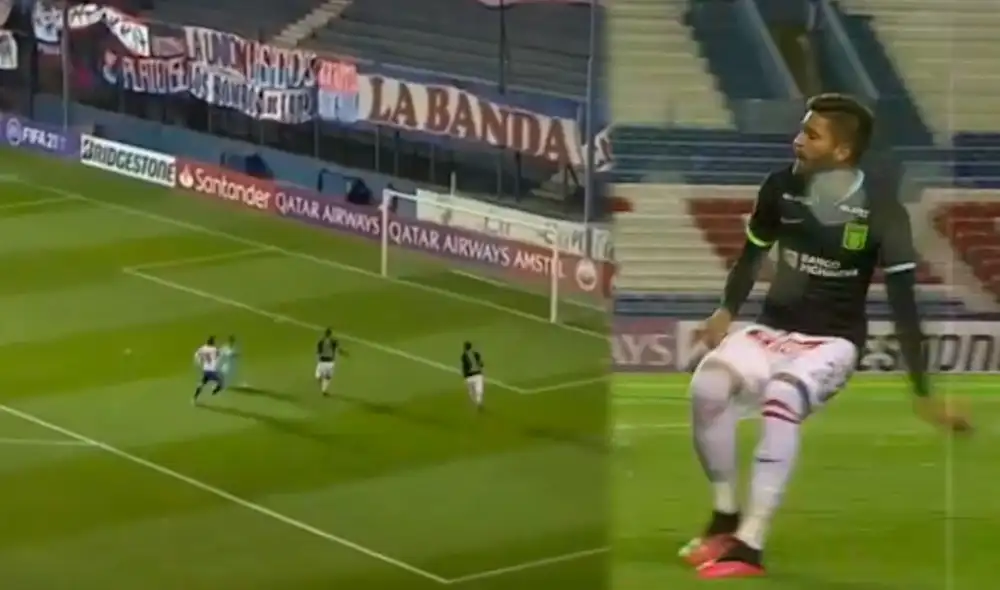 Rubert Quijada cometió un error en el primer gol de Nacional. Foto: Captura de ESPN Rubert Quijada cometió un error en el primer gol de Nacional. Foto: Captura de ESPN