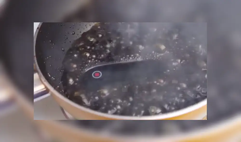 El smartphone activó automáticamente su alarma de temperatura.