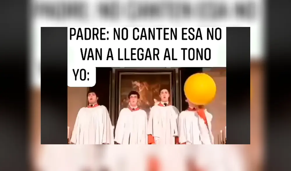 Uno de los coristas usó un sorprendente truco para llegar a una nota alta. Foto: captura