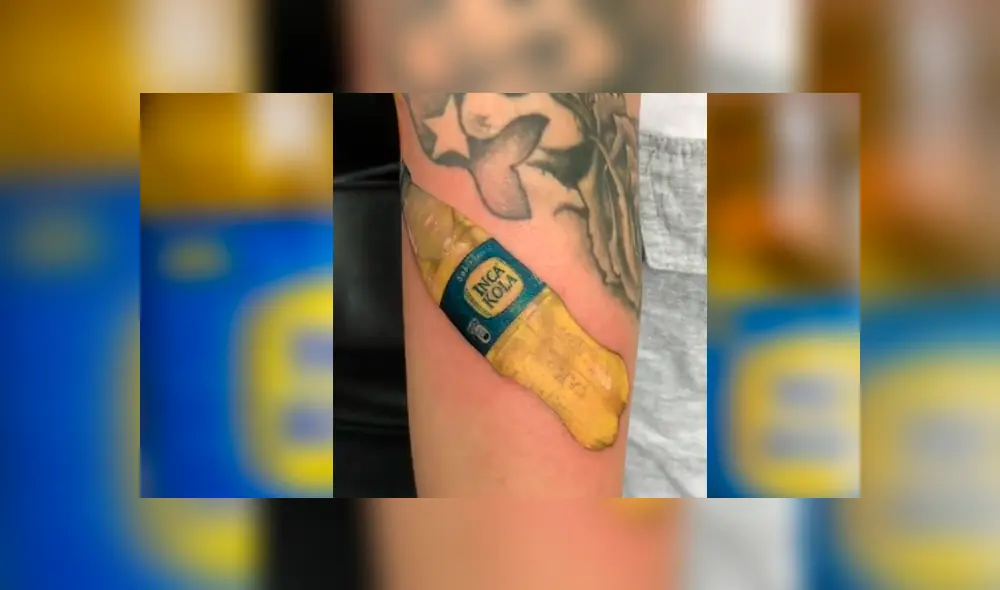 Facebook viral: peruano se hace tatuaje ‘ultra realista’ de ‘Inka Kola’ y resultado sorprende a miles