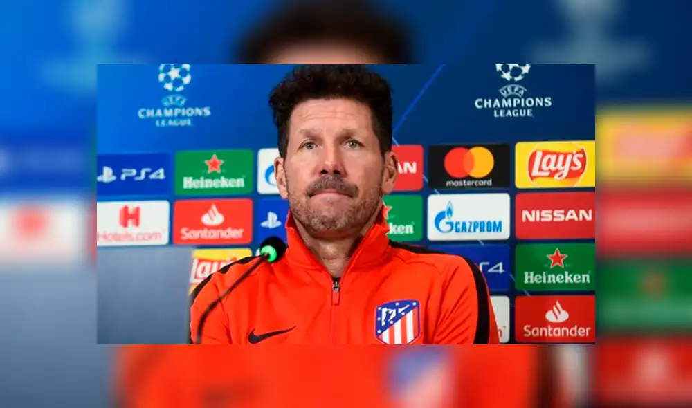 Simeone en rueda de prensa previa al partido. Crédito: Reuters Simeone en rueda de prensa previa al partido. Crédito: Reuters