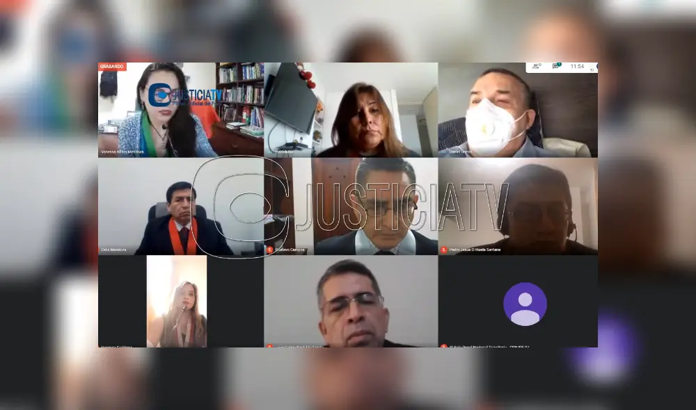 Urresti Elera participó en la cita judicial. Imagen: Captura  Justicia TV