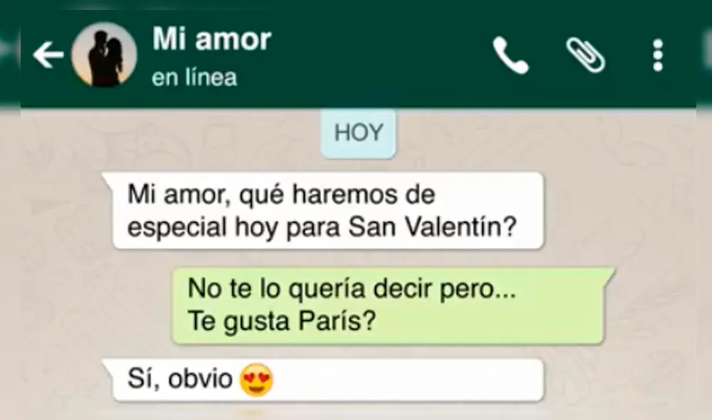 WhatsApp: Deseó conocer cómo celebrarían San Valentín y fue troleada [VIDEO]