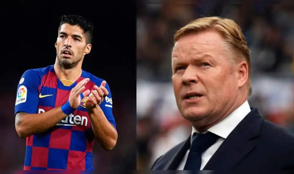 Ronald Koeman conversó con Luis Suárez. Foto: EFE