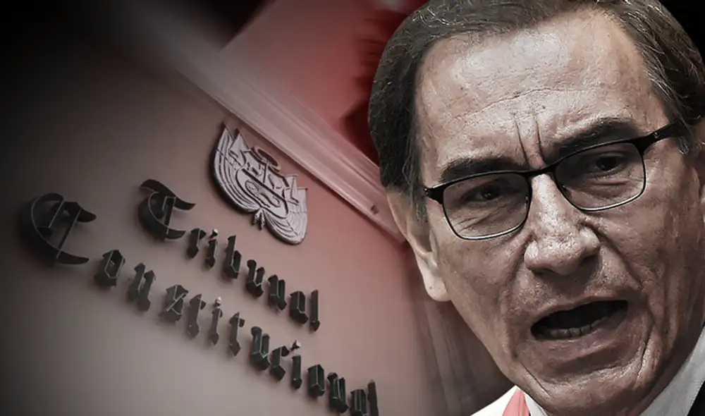 Martín Vizcarra habló antes de que inicie el Pleno en el Tribunal Constitucional. Foto: La República