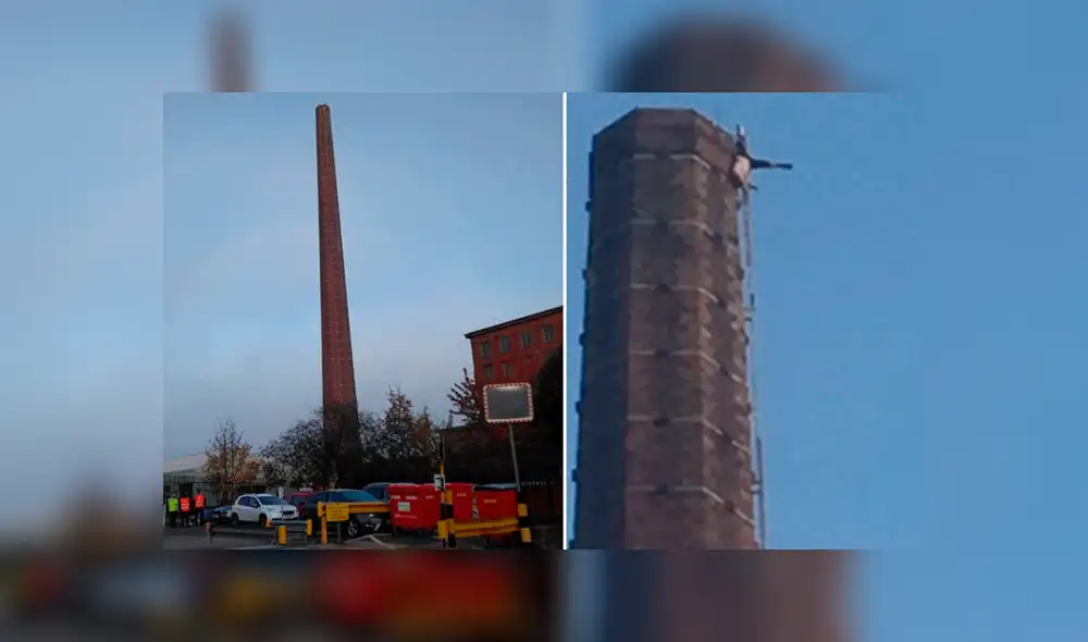 Hombre quedó atrapado