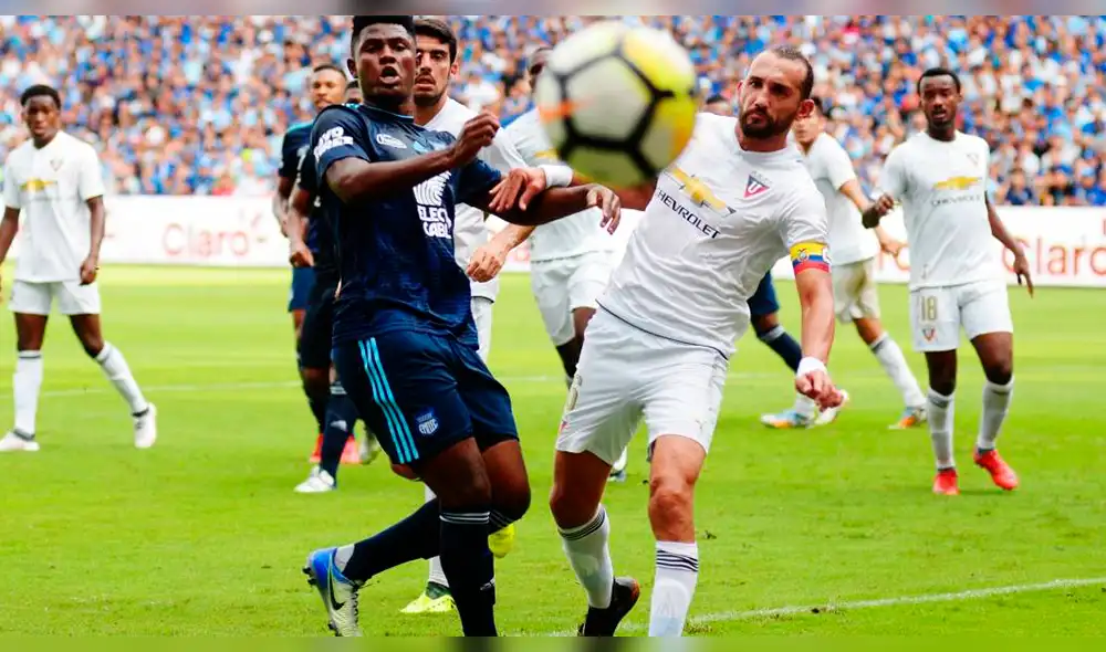 Emelec y LDU de Quito igualaron 1-1 en final de ida de la Serie A de Ecuador 